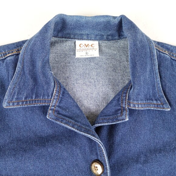 CMC by Color Me Cotton Jean Jacket Women's Small 100% Cotton Denim Made in USA - Picture 2 of 10